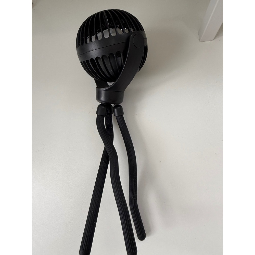 Vetifinal S29 Portable Stroller Fan Flexible Tripod Black Type-C Rechargeable 5W